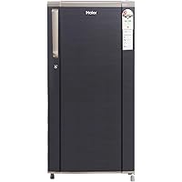 Haier 181 L 2 Star Direct-Cool Single Door Refrigerator (HED-1812BKS-E, Black Brushline)