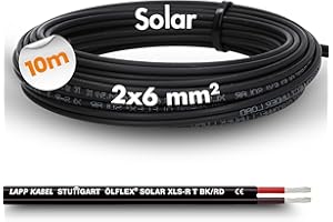 10 metros de cable solar Lapp ÖLFLEX SOLAR XLS-R T 2X6 mm² BK/RD cable solar doble