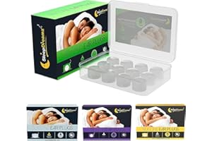 Premium Ear Plugs for Sleeping (6 Pairs, White) - Noise-Cancelling Earplugs for Peaceful & Uninterrupted Sleep - Soft & Comfortable Silicone Ear Plugs for Work, Concerts & Travel by SleepDreamz