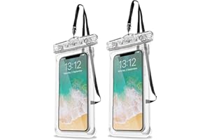 ProCase 2 Stück Wasserdicht Handyhülle,Unterwasser Hülle IPX8 Waterproof Handytasche für 6.9" iPhone 17 16 15 14 13 12 Pro Max Plus Air/Galaxy S24 S23 Ultra S22 A54 Weiteren Smart Phone bis 7 Zoll