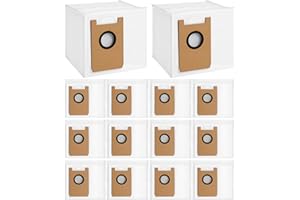 BUXEBUX Pack of 14 Vacuum Cleaner Bags for Airrobo T20+/ T25+/ T30+ Robot Vacuum Cleaner Dust Bags Replacement Kit, 3L Large Capacity Vacuum Cleaner Bags Replacement Parts