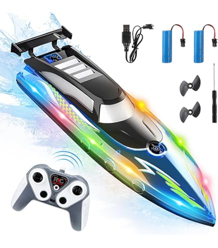 Funwetrike Remorqueur RC pour piscines et lacs, échelle 1/32 2,4 G 8 km