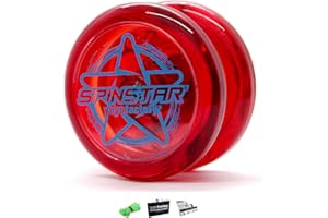 YOYO FACTORY YoyoFactory SPINSTAR Yo-Yo - Rojo (Genial para Principiantes, Juego Yoyo Moderno, Cuerda e Instrucciones Incluidas)