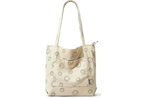 KALIDI FANCY FOREST KALIDI Sztruksowa torba na ramię z zamkiem błyskawicznym, wodoodporna torba na ramię, dla kobiet, z kieszeniami, duża pojemność, torby na ramię, torebki do szkoły, pracy, zakupów, podróży, codziennego