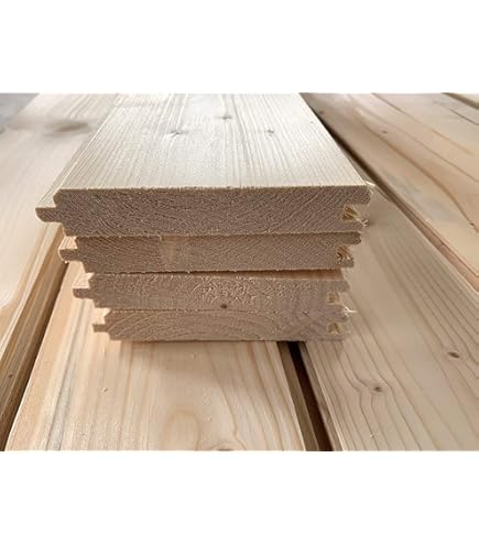 Perline In Pino Grezzo 10x100x1000 Mm - Confezione Da 10 Pezzi, Resa 0.88 Mq, Made Italy