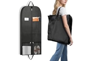 ARTILITS Long Dress Garment Bag for Choir Robe and Uniforms; Wardrobe Suit Cover; Garment Bags for Uniform; Graduate Gown Garment Bags; Organised Closet Suit Bag; Durable – UK Parish Black Robes