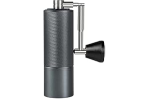 Molinillo de café manual TIMEMORE Chestnut C2 Flod con ajuste preciso de la molienda, acero inoxidable y muelas cónicas recipiente de granos de café de 25g, molinillo de café manual de mano Negro