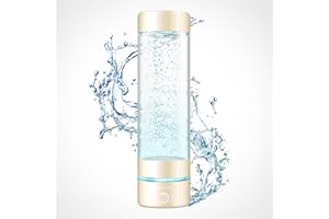 H2 Life Hydrogen Water Generator, Professional BPA Free Hydrogen Water Bottle Dual Mode Portable Reusable Water Ioniser with SPE and PEM Gold