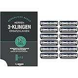 by Amazon 3-fach-Klingen für Herrenrasierer (12 Stück)(Früher Marke Solimo)