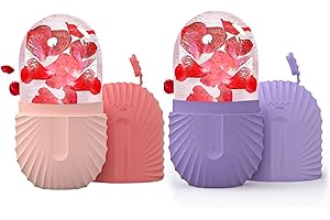 Joyeee 2Pcs Ice Roller, Facial Eisroller Augeneismassage Gesichtsbehandlung Schönheit Hautpflege Eiskompresse Schrumpft Poren, Anti-Falten, reduziert Schwellungen, verbessert die Hautelastizität
