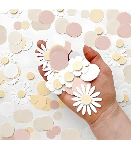 2000 Stück Gänseblümchen-Konfetti, 10 Mm, Rosa – Für Hochzeit, Geburtstag, Party-Deko Aus PVC