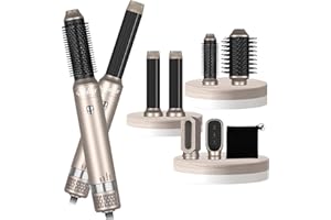‎UKLISS UKLISS Airstyler Hairstyler 6 in 1, Rundbürstenföhn Warmluftbürste,Haarstyler mit Automatischer Lockenstab,Glättbürste, Glätten, Locken und Föhnen Sie Trockenes Haar Ionen-Technologie