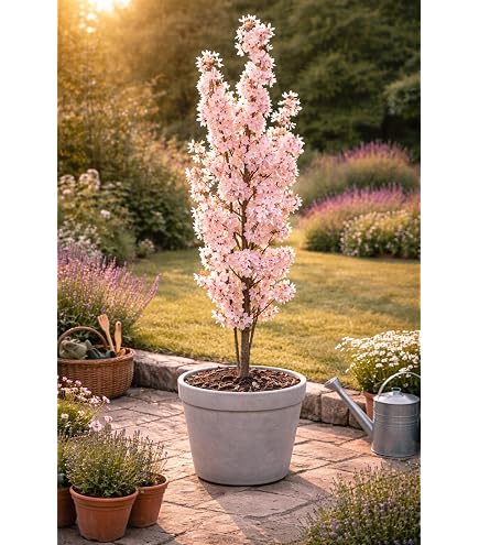 1st. Japanische Blten/-Zierkirsche "Prunus serrulata" 120-150cm im groen  Topf : Amazon.de: Garten
