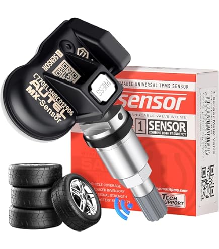Bohaner Bandenspanningssensor EV6T-1A180-CB EV6T-1A180-DC 433 Hz vervangende sensoren auto real-time detector drukbewaking bandenspanningsbewaking bandendrukbewaking sensor ventiel voor Ford Focus