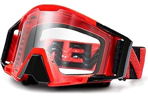 NENKI Gafas Motocross, Gafas Moto con protección nasal, Gafas Nieve para hombre y mujer, para deportes al aire libre, como Gafas Enduro