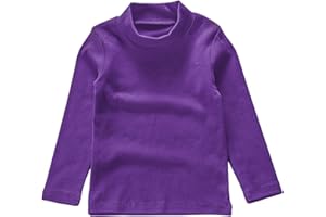 Beganly Mädchen T-Shirt Warmes weiches Basic Top Kleinkind unter Schichtstück Kinder Classics Baumwolle Langarm-Shirt