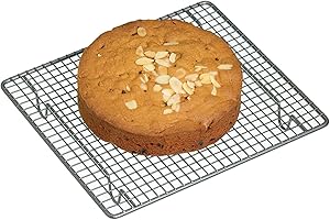 KitchenCraft, Kratka do Studzenia Ciasta MasterClass, Stal Węglowa, 26 × 23 × 3 cm - Kolor Srebrny