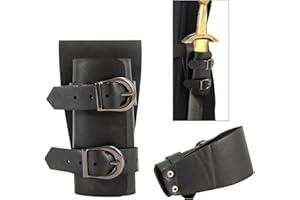 Adfuenom Dolch Holster Leder Einstellbare Schwerthalter Mittelalterliche Schwert Dolch Frosch Ritter Gürtel Dolch Scheide Renaissance Cosplay Krieger Kostüm Zubehör