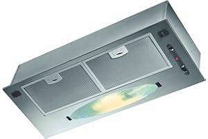 Fhuller Cappa Gruppo Incasso CP PLUS 60 K102R0190, Cappa Sottopensile 60 cm, MOTORE POTENZIATO 409 m³/h, Comando Meccanico Slider, LED 2.5W, Classe D, Finitura Grigia