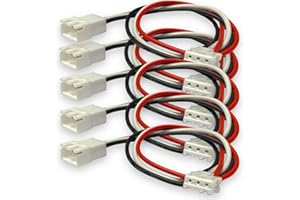 VUNIVERSUM Mr.Stecker Modellbau® Lot de 5 câbles d'équilibrage JST-XH Premium 2S 3 broches 30 cm chacun Câble de charge XH mâle vers femelle 24 AWG Câble adaptateur pour batterie Lipo de Mr.Stecker