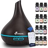 Diffuserlove Diffusore 500ML Diffusore di Oli Essenziali con Modalità Nebbia Regolabile di Spegnimento Automatico Diffusore A