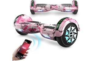 Hoverboards for Kids, 6.5" Hoverboard with Bluetooth Speaker, Flash LED Lights, iHoverboard H4 Self Balancing Hoverboard, Gift for Boys and Girls
