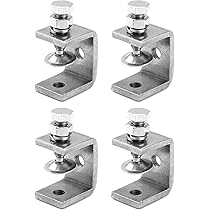 CODIRATO 4 PCS Over Door Hooks Stainless Steel Reversible Hooks Over