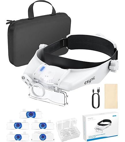 OptiVISOR Hoofdband Vergrootglas, met Quasar LS Lights