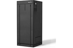 ‎AYGROCHY Aygrochy Growzelt 60x60x160cm, Indoor Grow Tent mit Reflektierende Mylar Zuchtzelte, abnehmbaren Boden Tablett,für Pflanzen wachsen Raum