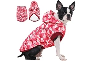 IECOii Kapuzenpullis Für Hunde,Hund Wintermantel Mit Leinenöffnung & Reflektierenden Streifen,Herbst Winter Hunde Hoodie, Hundepullover,Hundekleidung,Hund Fleece Pullover(M-4XL)