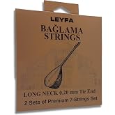 LEYFA Uzun Sap Bağlama Teli Saz 2'li set