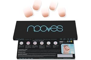 NOOVES - Láminas de Gel para Uñas|Desert - LUXE - Degradado 20 uds, Uñas de Gel Semicuradas Premium, Gel Nail Stickers,Pegatinas Uñas de Gel, Incluye 1 Lima de Uñas y 1 Palito de Naranjo, Vegano
