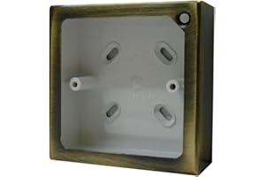 G&H Brassware Single Antique Bronze Surface Mounted Patress Box