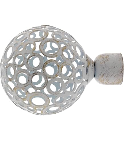 Relaxdays Asta a Pressione per Tende, Telescopica 66–110 cm, Bastone Estensibile Appendiabiti, in Acciaio Inox, Bianco