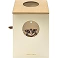 NEOUZA Wooden Sugar Glider Nest Box House,Cage,Toy,Platform for Small Animals Pets, Frame Ready Assembled, Nuts and Buckle Easy to Install