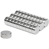&Oslash;12x5 mm Neodyum Mıknatıs - &Ccedil;ap 12 mm, Kalınlık 5 mm - Yuvarlak G&uuml;&ccedil;l&uuml; Mıknatıs (10 Adet)