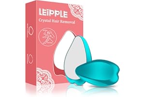 LEIPPLE Newest Crystal Hair Eraser, Nano Crystal Painless Exfoliation, Magic Crystal Hair Remover Stone for Men and Women, Fast & Easy Physical Hair Removal Tool for Leg, Arm and Body(Blue)