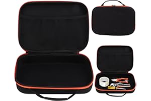 GAESHOW Étui de Stockage pour Perceuse Électrique, Mallette de Rangement Rigide pour Outils, Pochette à Outils en Matériau Eva, Mallette de Rangement pour Perceuse Électrique, Étui Uniquement(Short)