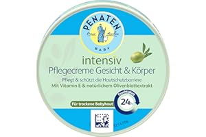 Penaten - Crema intensiva per la cura del viso e del corpo del bambino, con vitamina E, per la pelle sensibile e secca del bambino, 100 ml