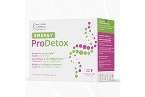 NUTRICIÓN CIENTÍFICA BARCELONA ENERGYPRODETOX - Ayuda a Cuerpo y Mente a Rendir Plenamente: Detox profundo, Energía instantánea, Antioxidante, Mejora Sistema Inmune y Microbiota, Aminoácidos + Vitaminas + Plantas - 22 sobres x 10g