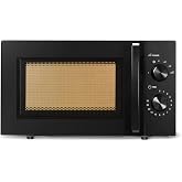 Amazon Basics Microwave Oven Without Grill with 6 Power Levels and Defrost, 700W, 20L, Black