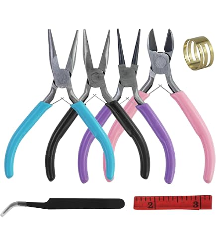 Set De 4 Pinces Pour Bijoux Swpeet - Bec Rond, Bec Courbé, Coupe-fil - DIY Et Artisanat