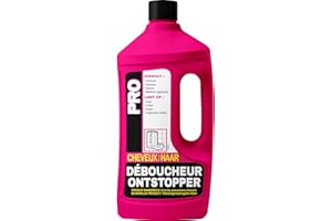 Fulgurant PRO - Déboucheur Professionnel Cheveux, Puissant, Salle de Bain, Eau Stagnante, Poils, Cheveux, Savons, Graisses - 900 ml
