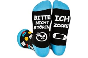 Lustige Gaming Socken Gamer Geschenk Mit Spruch Bitte Nicht Stören Ich Zocke Zocken Socken Lustig Neuheit Geburtstag Geschenke Für Zocker Männer Herren Jungs Damen Spieler