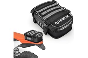 NICECNC Motorrad-Heckkotflügeltasche, Dirt-Bike-Tasche, Rücksitz mit Werkzeug-Rolltasche, Dirt-Bike-Werkzeugtasche, universal, Motocross-Enduro-Fender-Tasche, Aufbewahrungszubehör, passend für