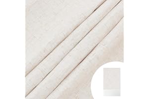 OLYCRAFT 100x42cm Tissu de Lin pour Couverture de Livre Tissu Beige pour Reliure de Livres Surface avec Toile à Livres à Dos de Papier Toile à Livres à Tissage serré pour la Reliure de Livres