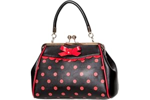 Bolsito con manilla superior de Banned Crazy Little Thing de estilo Vintage 50s Rockabilly con lunares