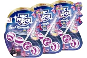 ‎WC-FRISCH WC FRISCH Spa Momente Harmonie Toilettenstein (3x50g), WC Duftspüler mit luxuriösen, ätherischen Ölen, WC Stein für ein verwöhnendes & langanhaltendes Dufterlebnis