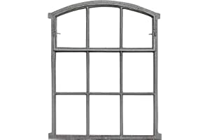 Öppet fönster grå stabilt fönsterjärn fönsterjärn 71cm antik stil (B2)