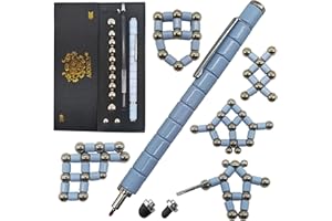 Aionly Fidget Magnetic Pen, Decompression Ballpoint Magnet Pen Birthday Gifts for Men Teen, Christmas Stocking Filler Gift For Teenage Boys Girls, Unique Cool Stuff Gadgets (Light Blue)